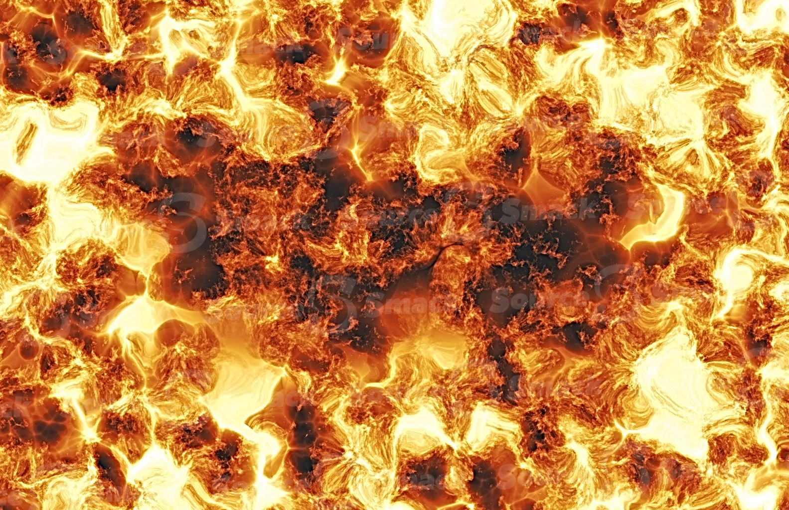 A fiery background of a heat explosion