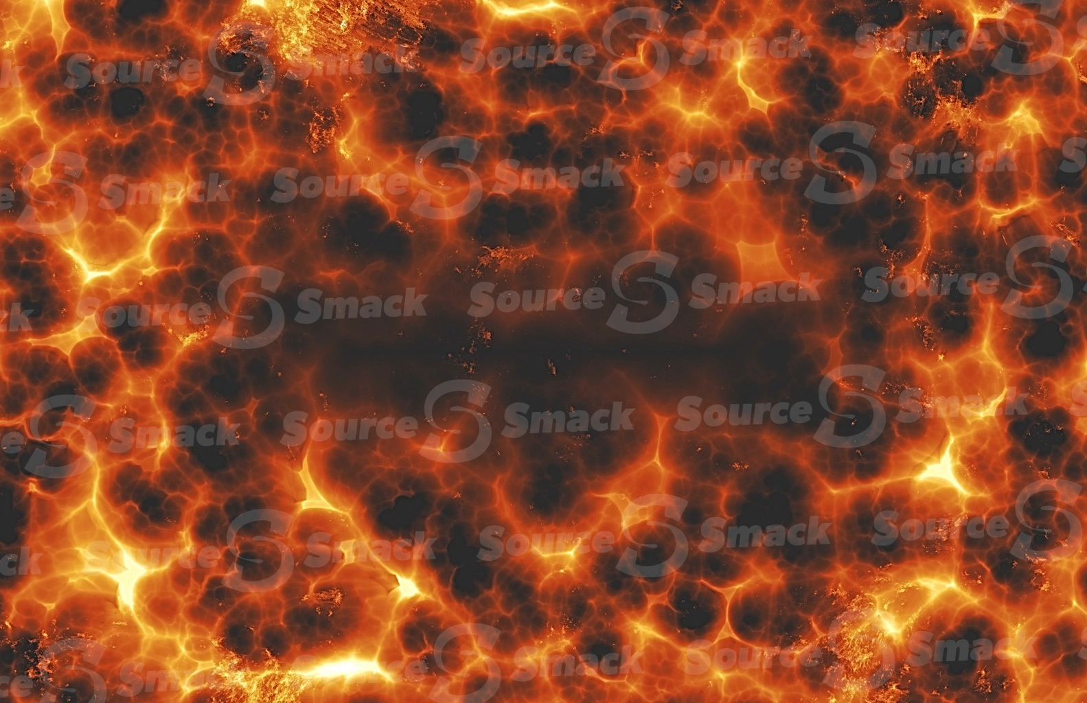 A fiery background of a heat explosion
