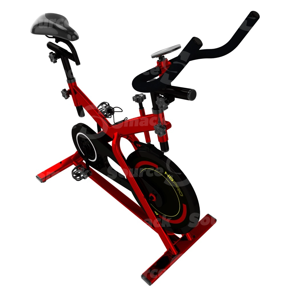 Stationery exercise spin training bike