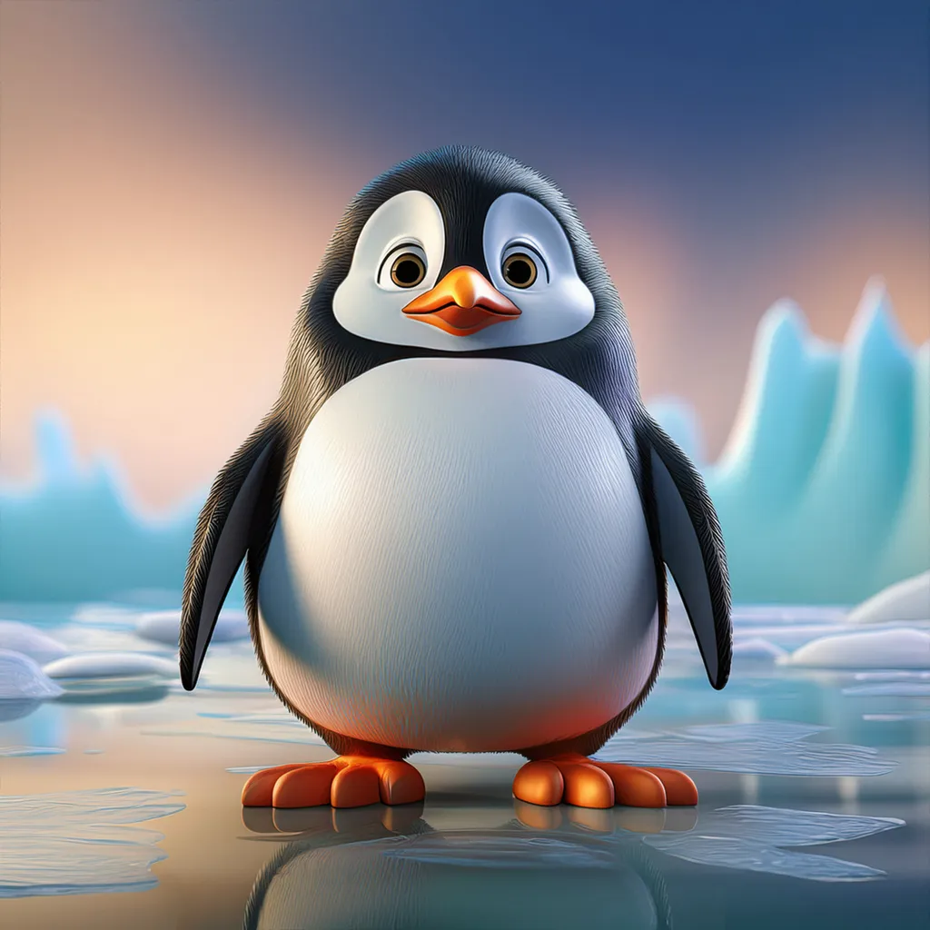 A cute penguin