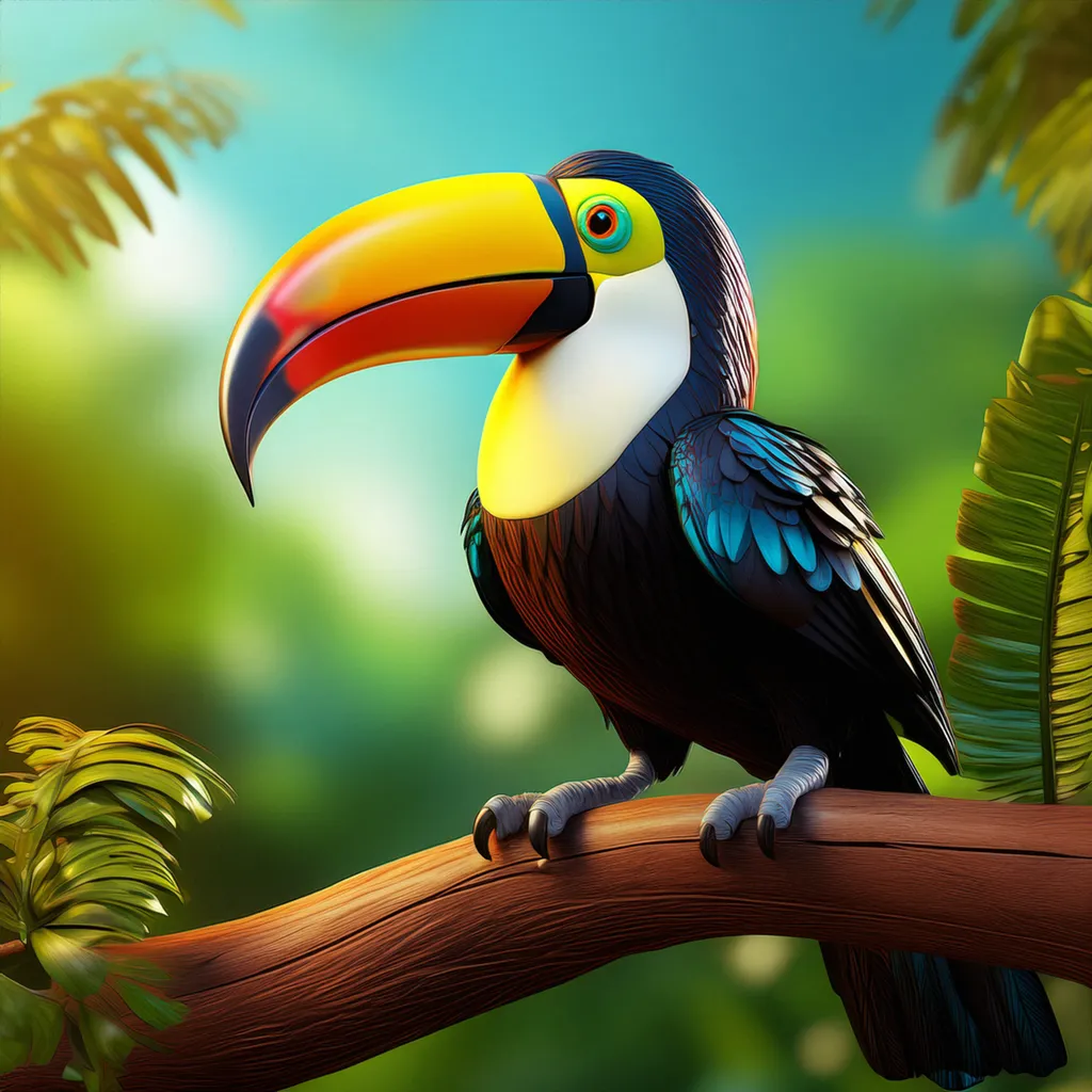 A toucan perched in a tree in the amazon
