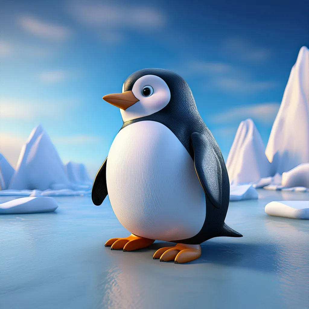 A cute penguin