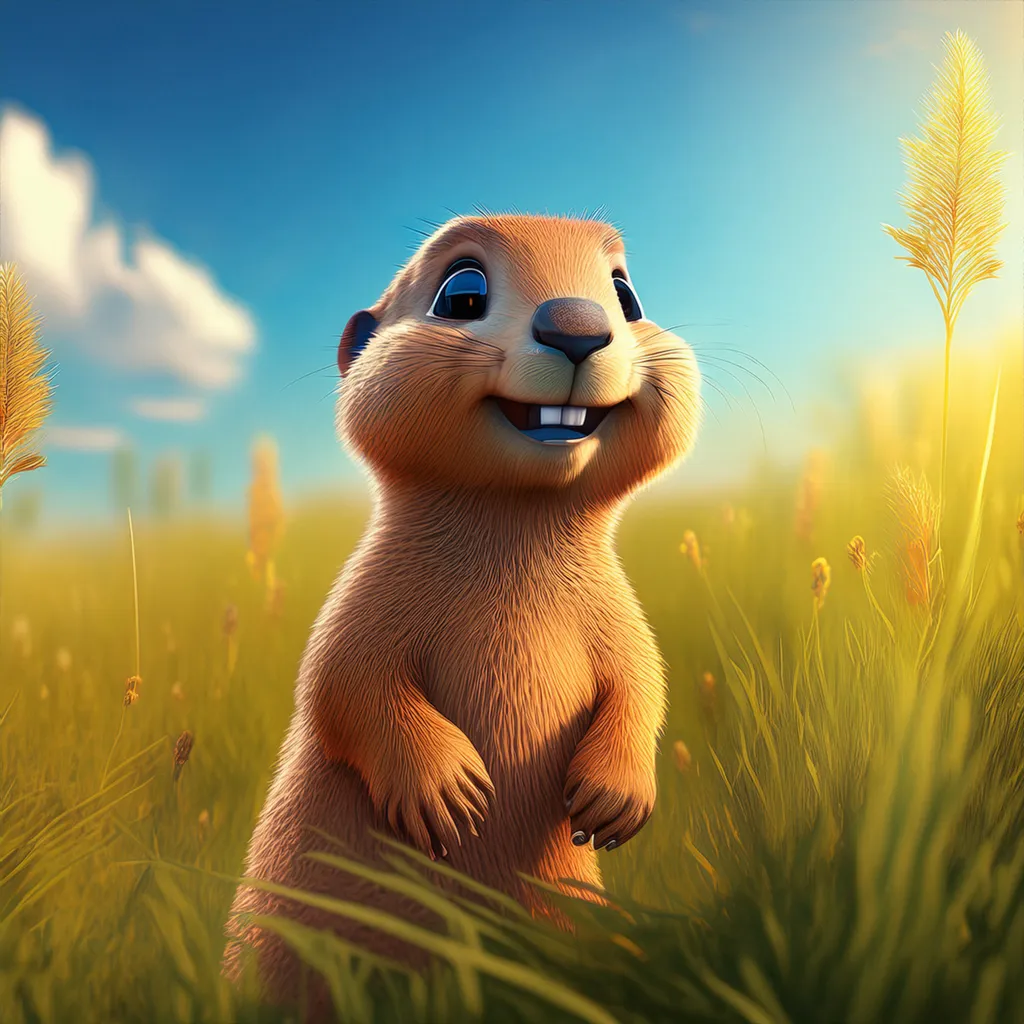 A curious ground squirrel