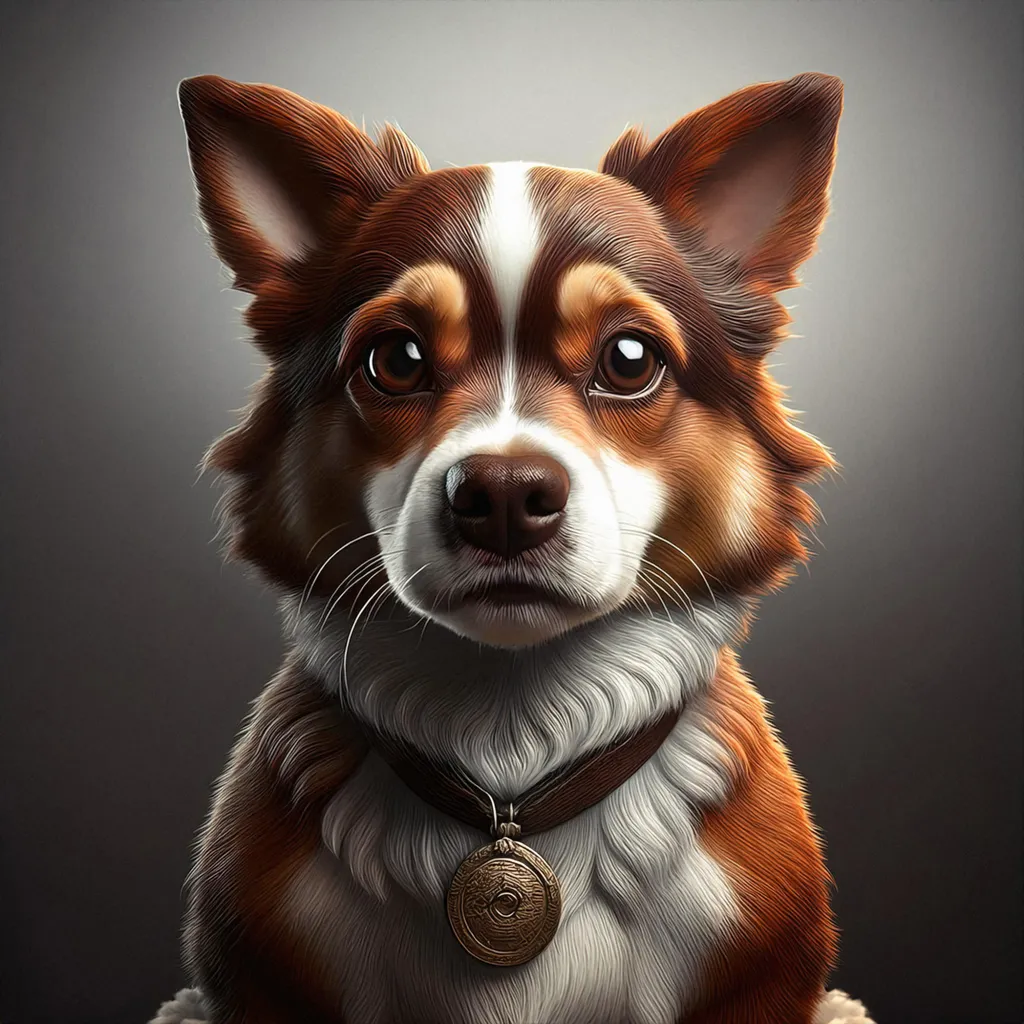 A serious dog