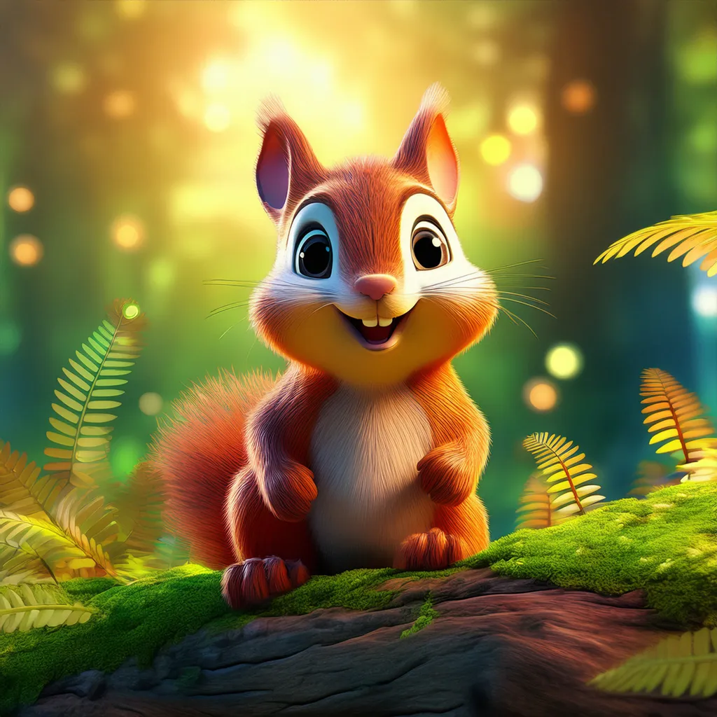 A happy squirrel
