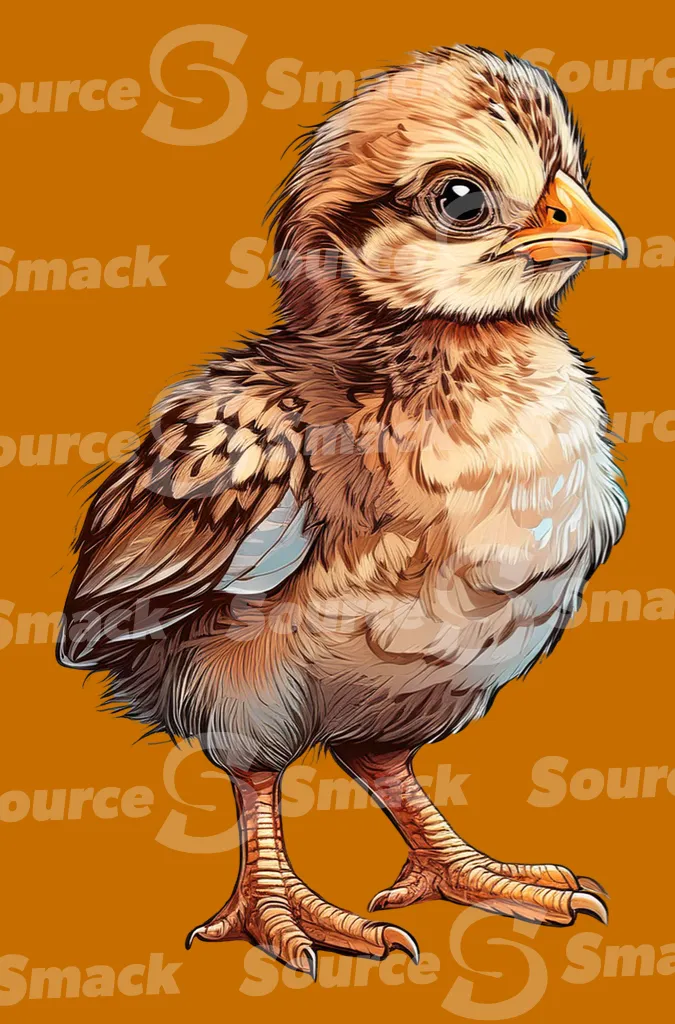 A young chick clipped as a transparent image