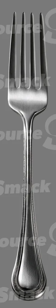 A metal fork clipped as a transparent image