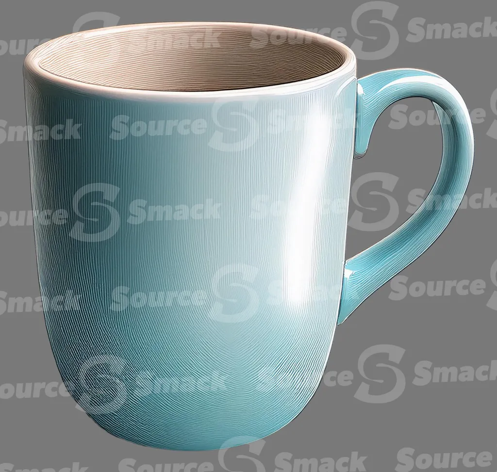 A coffee mug clipped as a transparent image