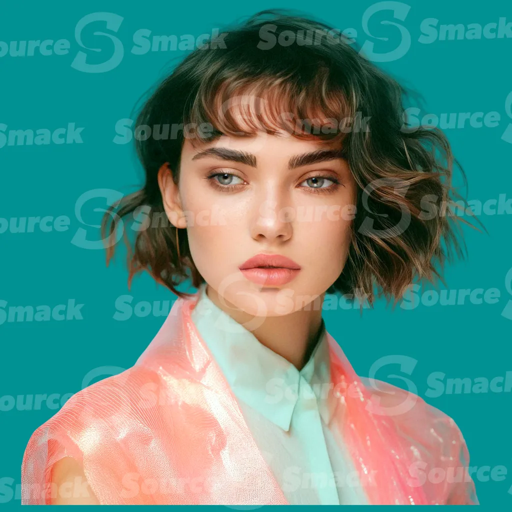 A young fashionable teen girl clipped as a transparent image