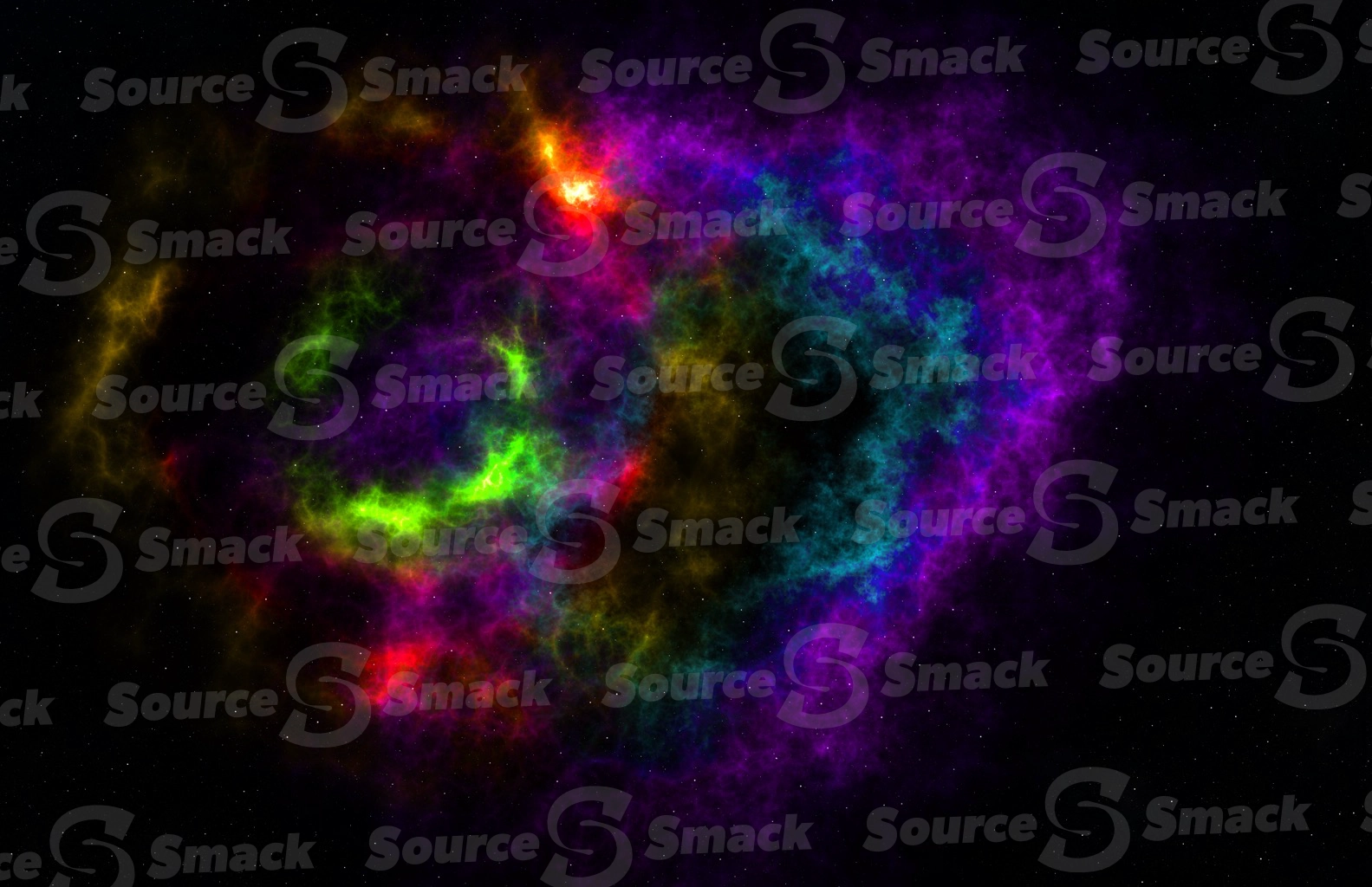 A colorful space nebula