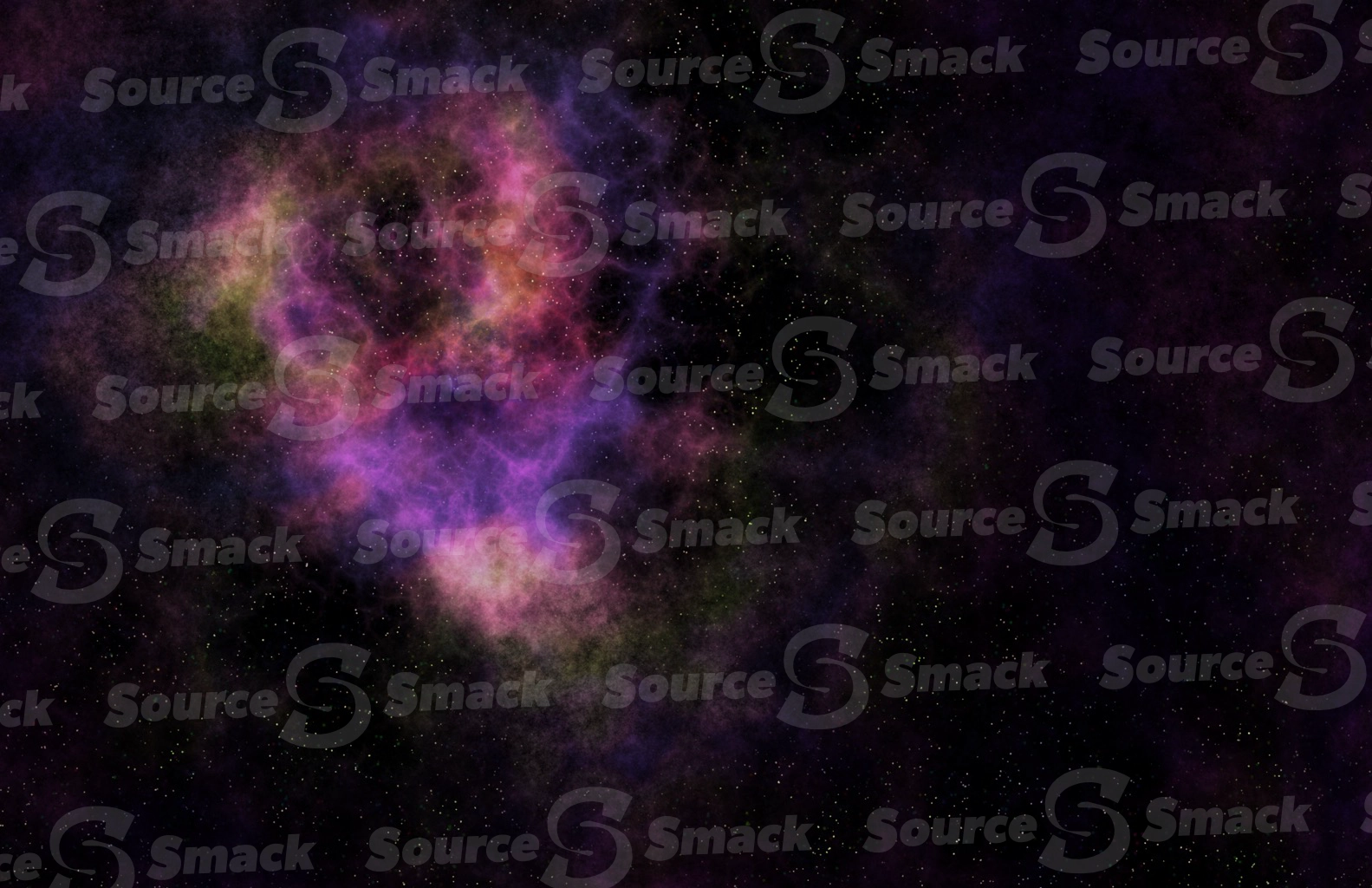 Cosmic space background with nebula cloud