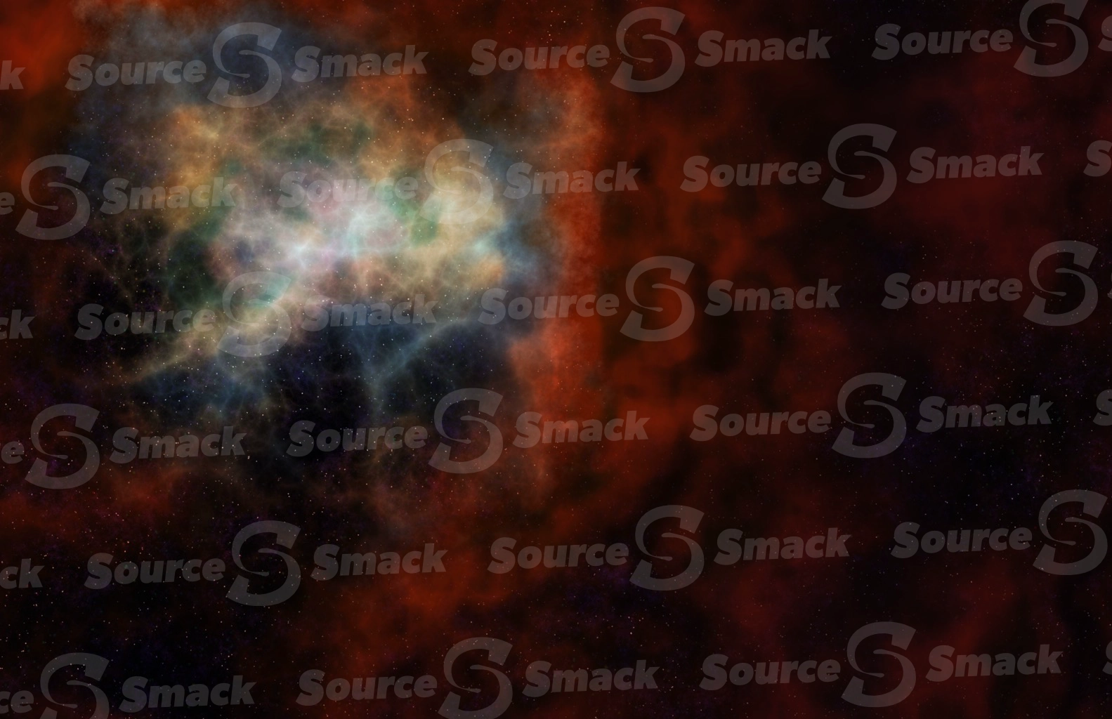 Cosmic space background with nebula cloud