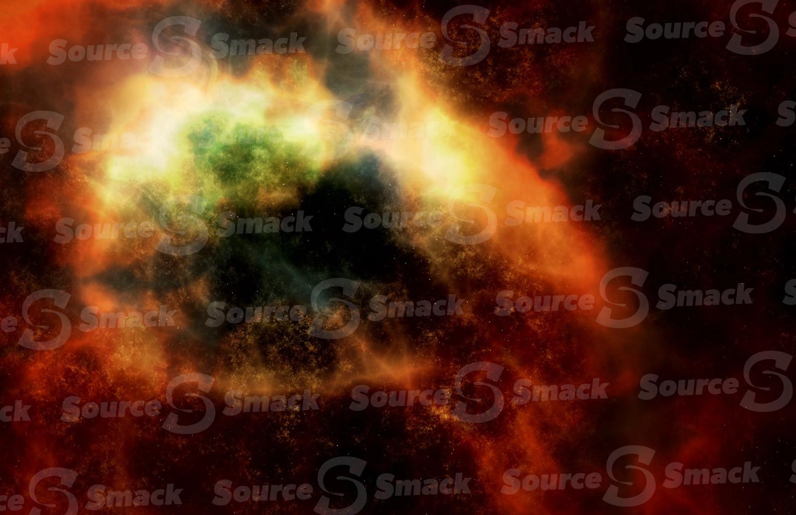 Cosmic space background with nebula cloud