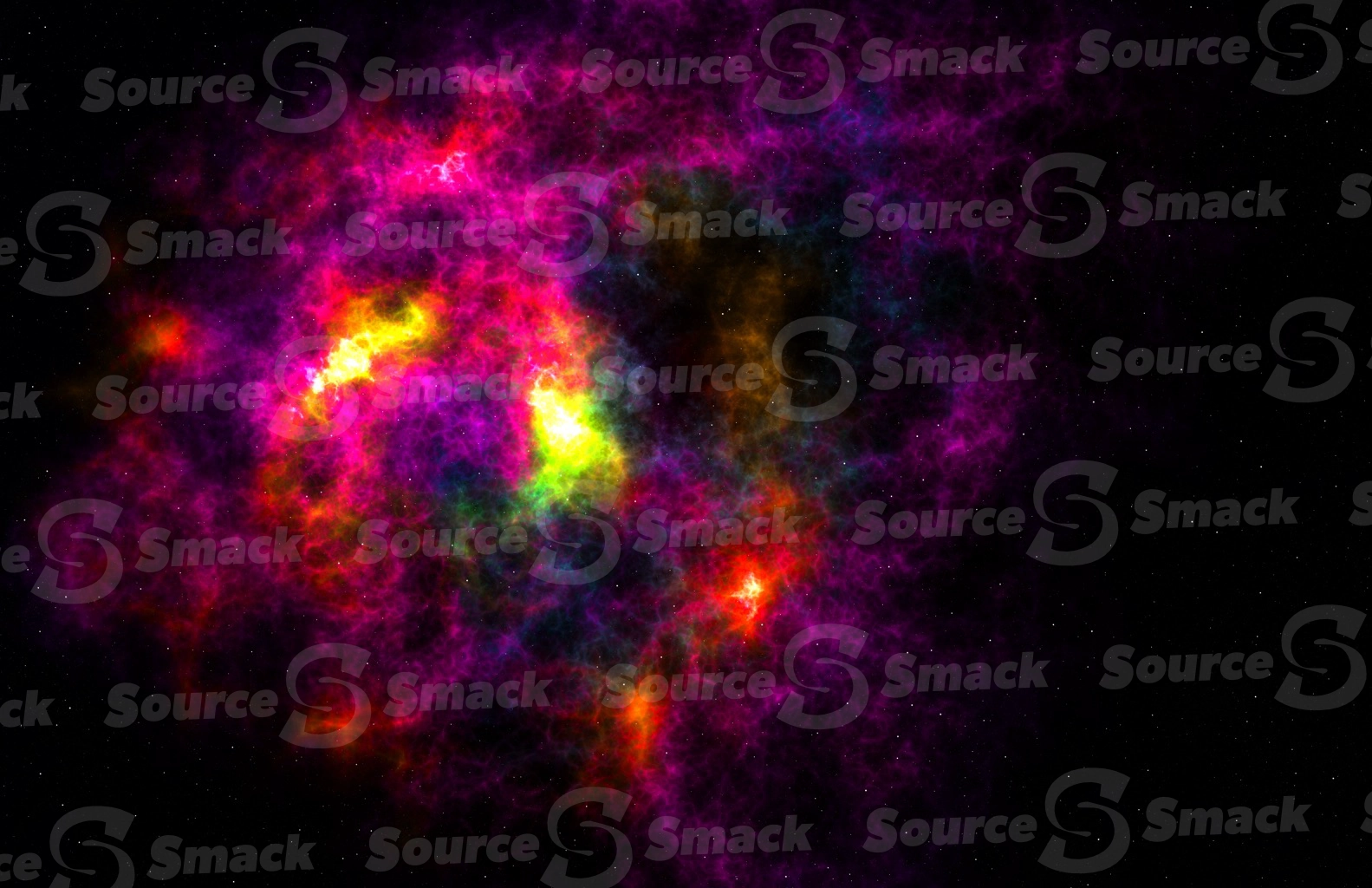 A colorful space nebula