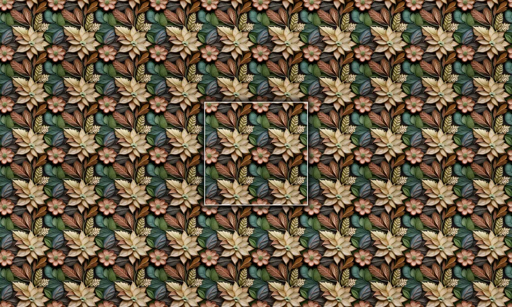 A seamless tile of a collage of wild flowers