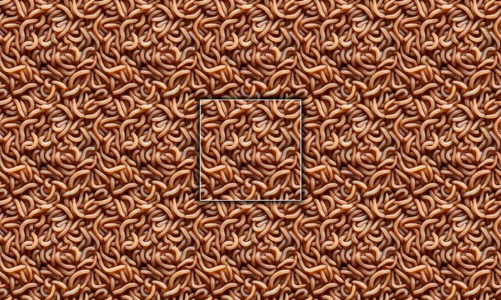 A layer of maggots as a seamless tile