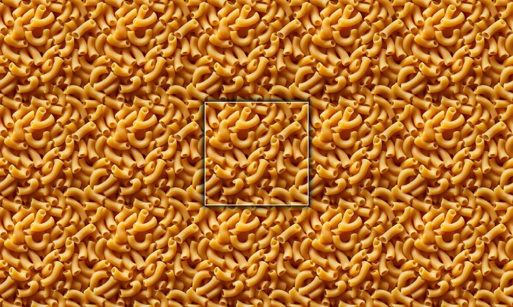 A seamless tile of pasta noodles