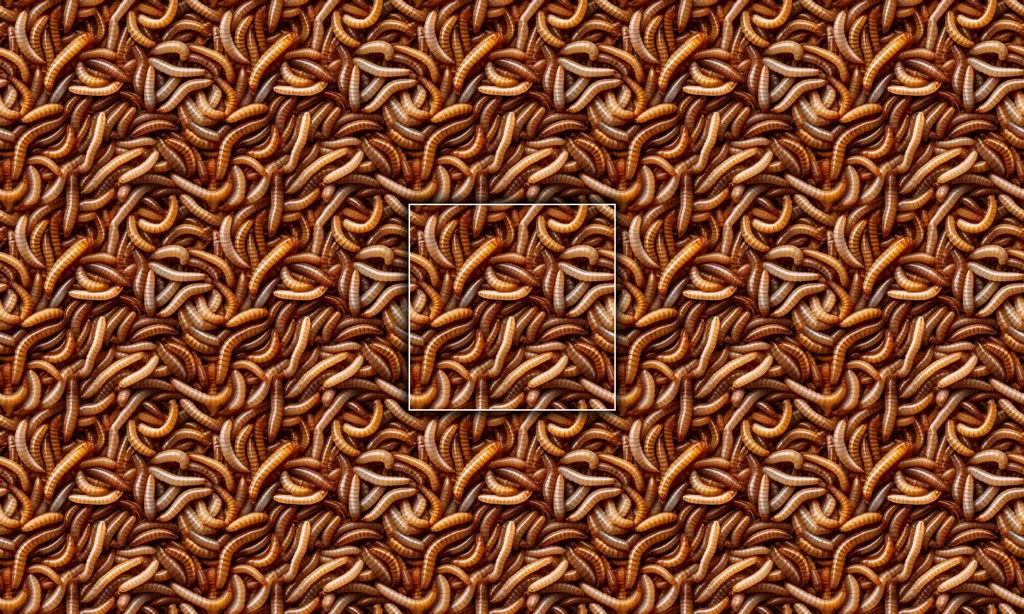 A layer of maggots as a seamless tile