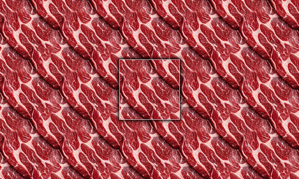 A seamless tile of marbled steak texture