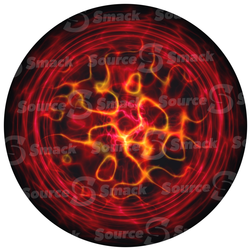 Multi Colored 3D Rendered Plasma Ball On A Transparent Background