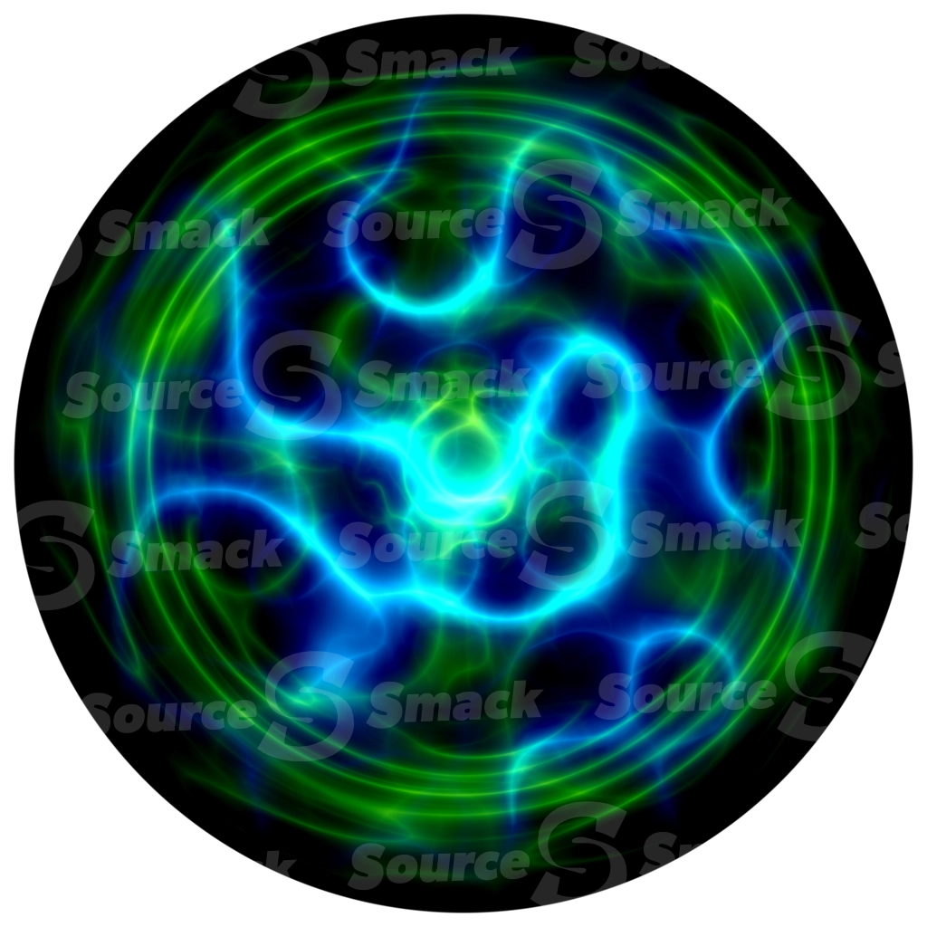 Multi Colored 3D Rendered Plasma Ball On A Transparent Background