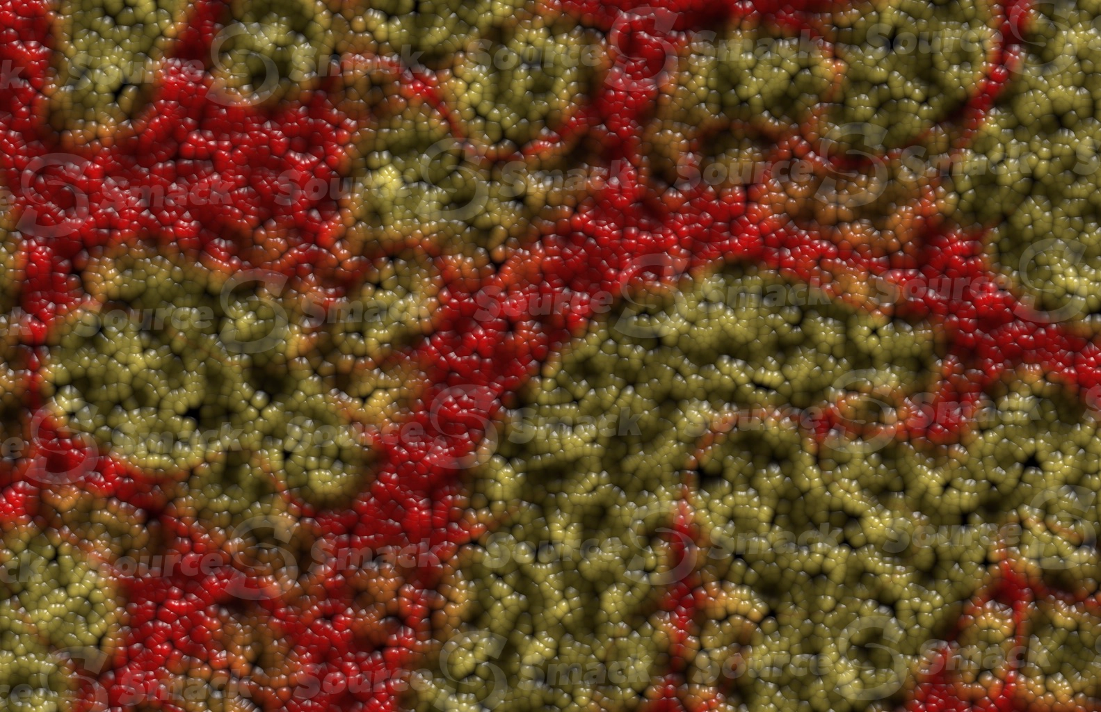 Egg clusters with a colored vein