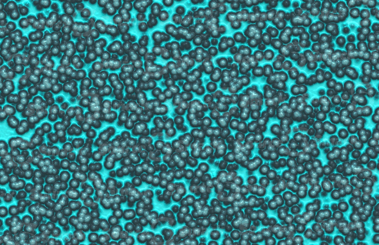 Colorful bacteria soup