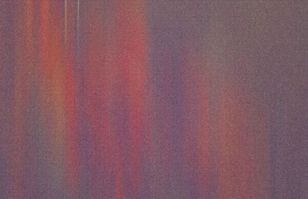 A muted twill woven pattern of textile parallel ridges