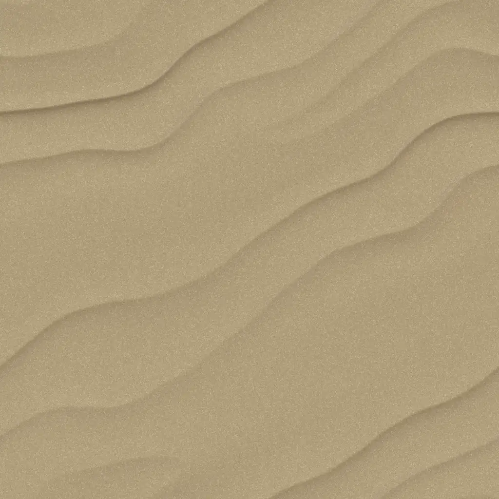 A top view of wind blown rippled sand patterns