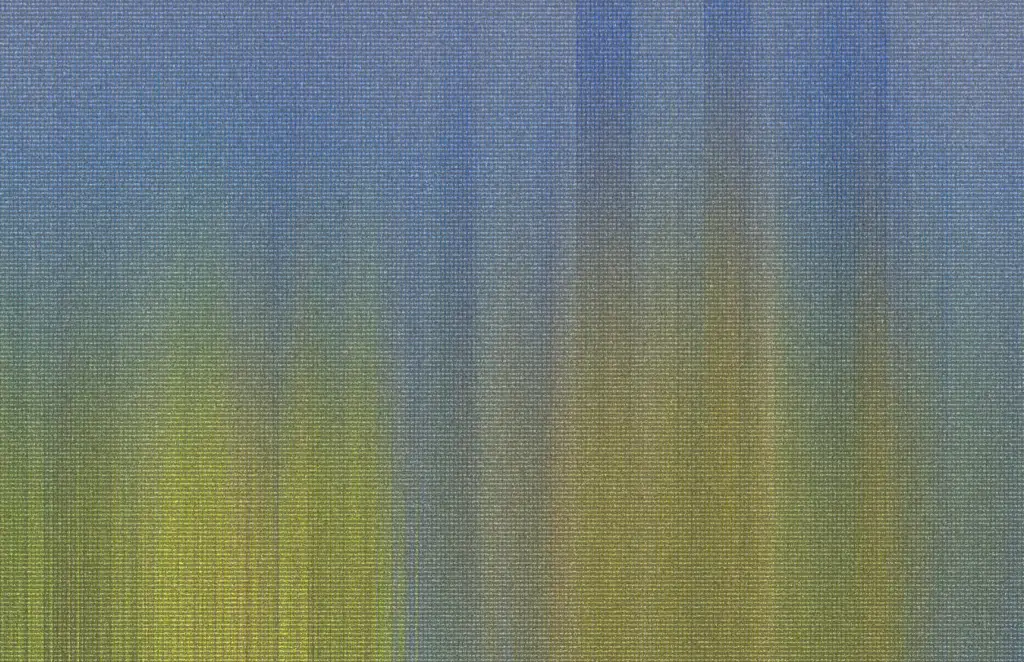 A muted twill woven pattern of textile parallel ridges