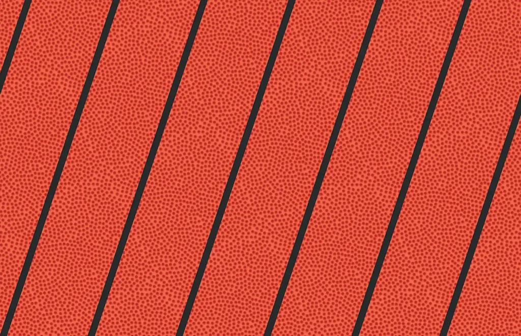 Close up of a basketball texture