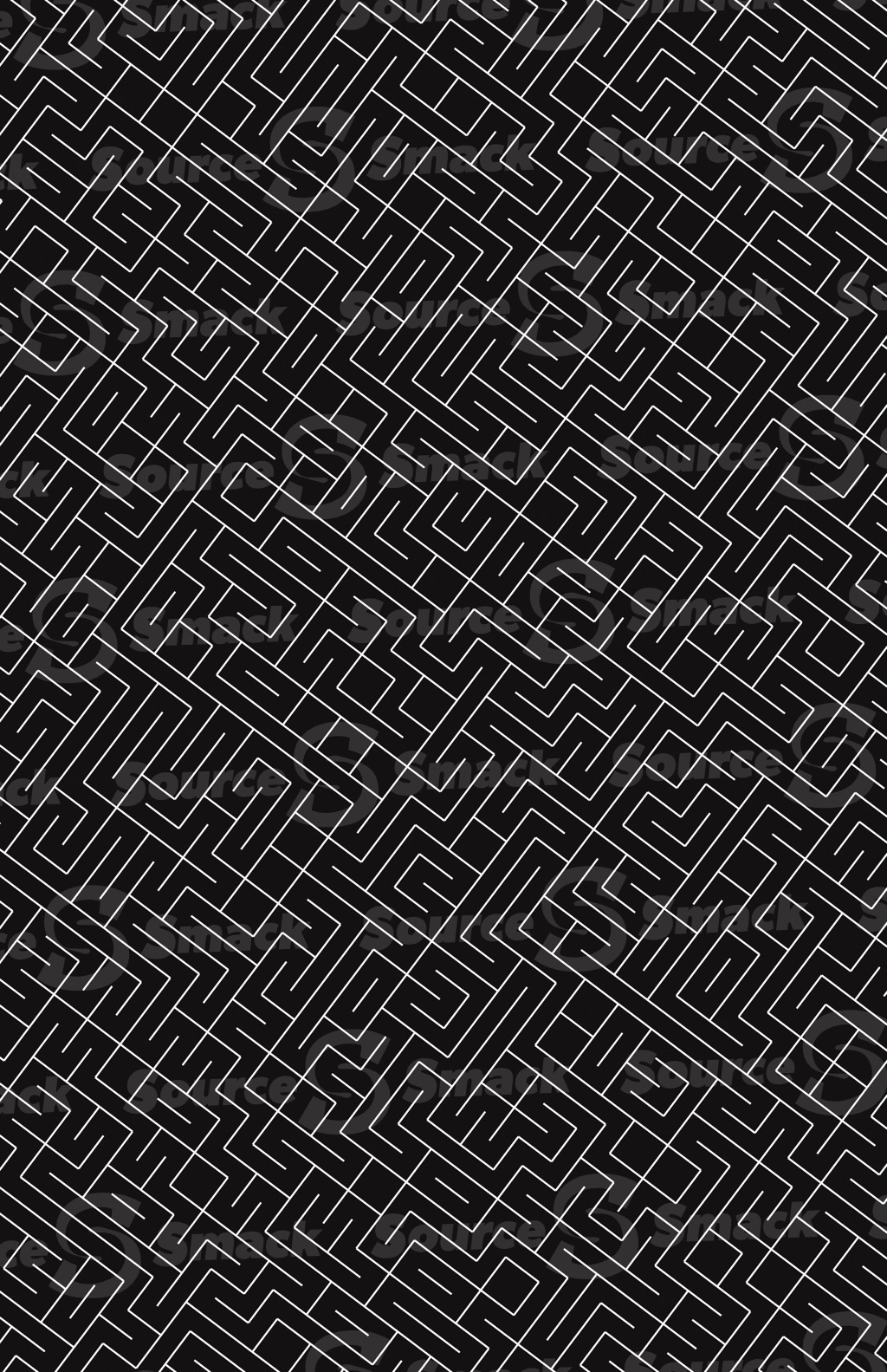 A diagonal maze as a vertical pattern