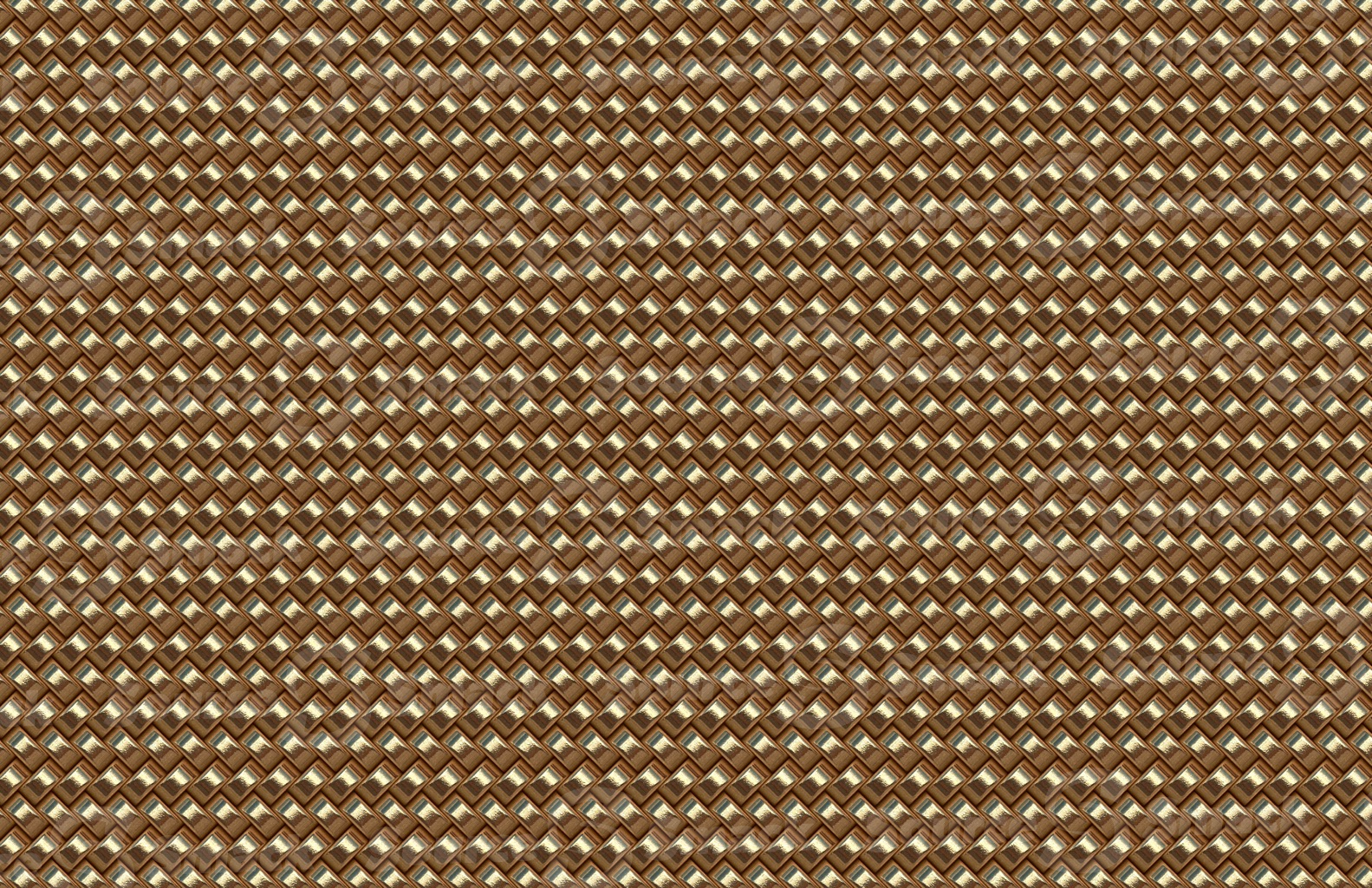 Tightly connected metal stitching in a background pattern
