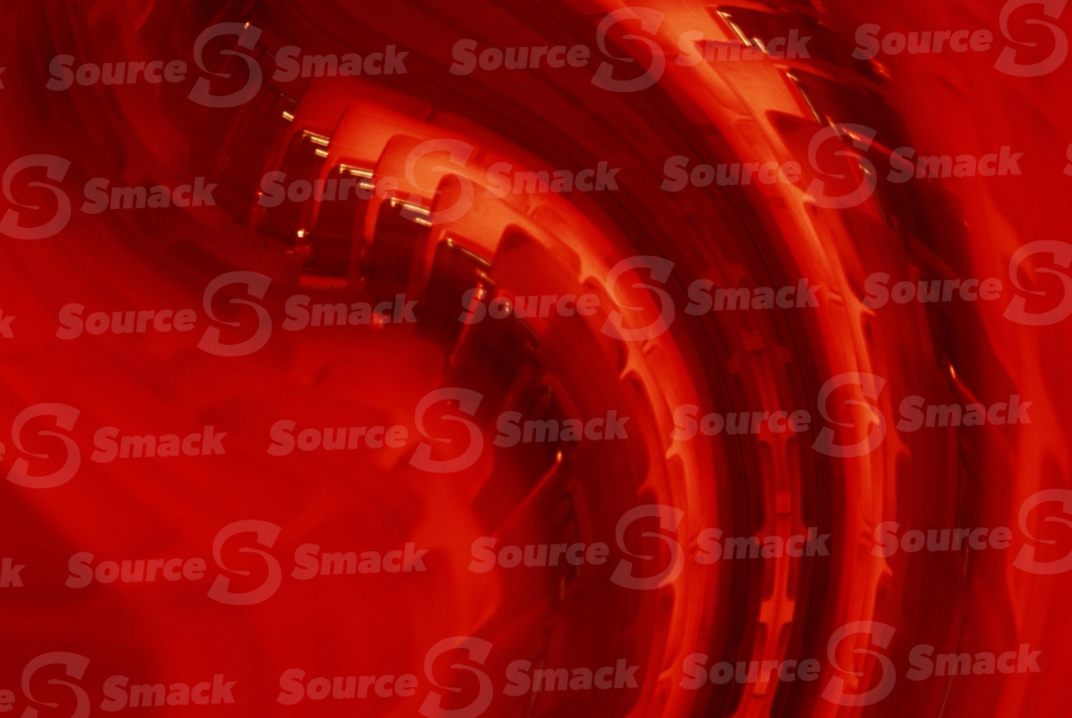 Red spiny twist background