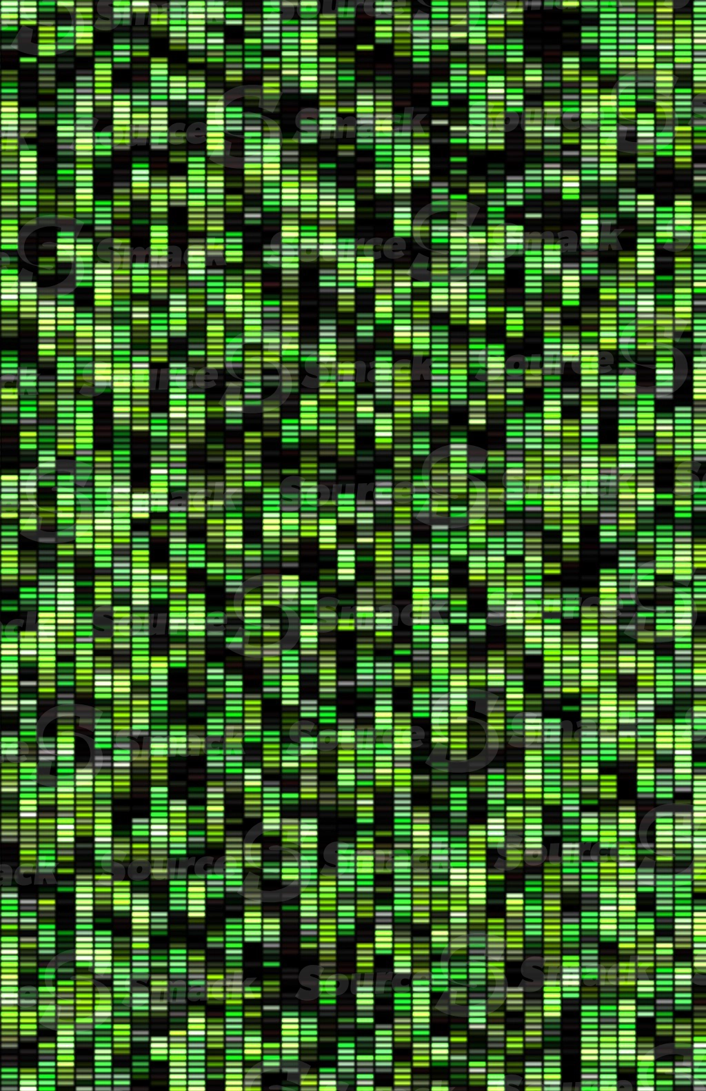 A vertical digital data bit technological array