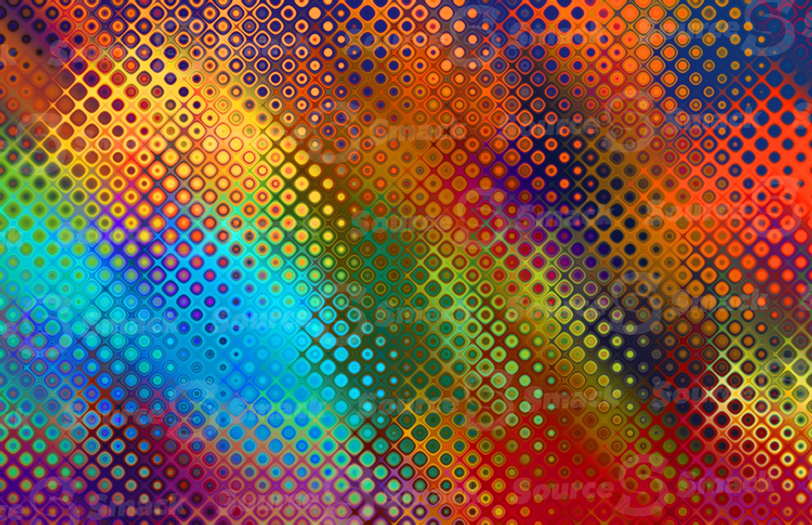 Abstract colorful glass bubbled effect