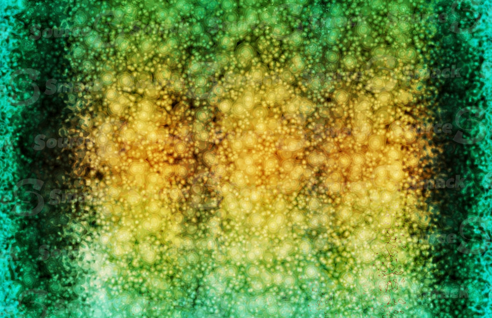A waterfall of dissipating circular energy beads