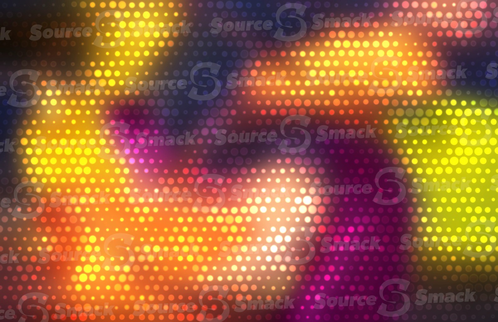 Colorful bokeh disco effect background