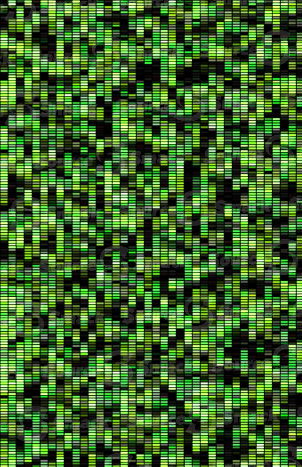 A vertical digital data bit technological array