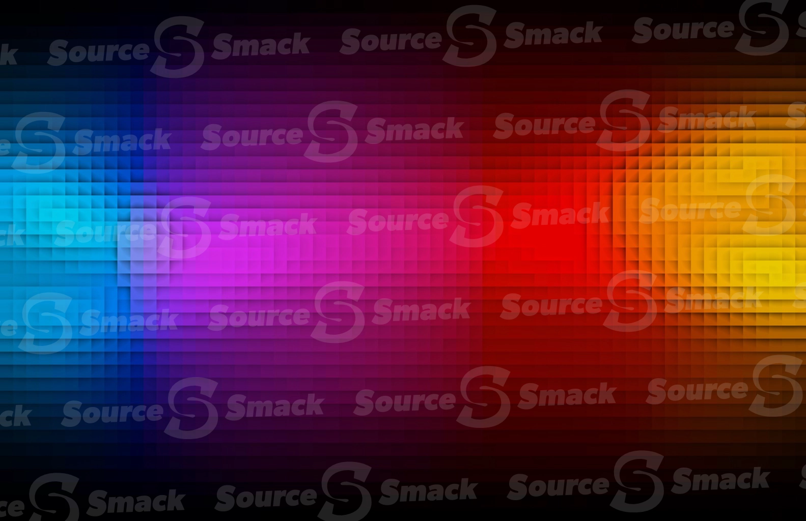 A gradient of abstract coloring dissected into spliced leveled cubes