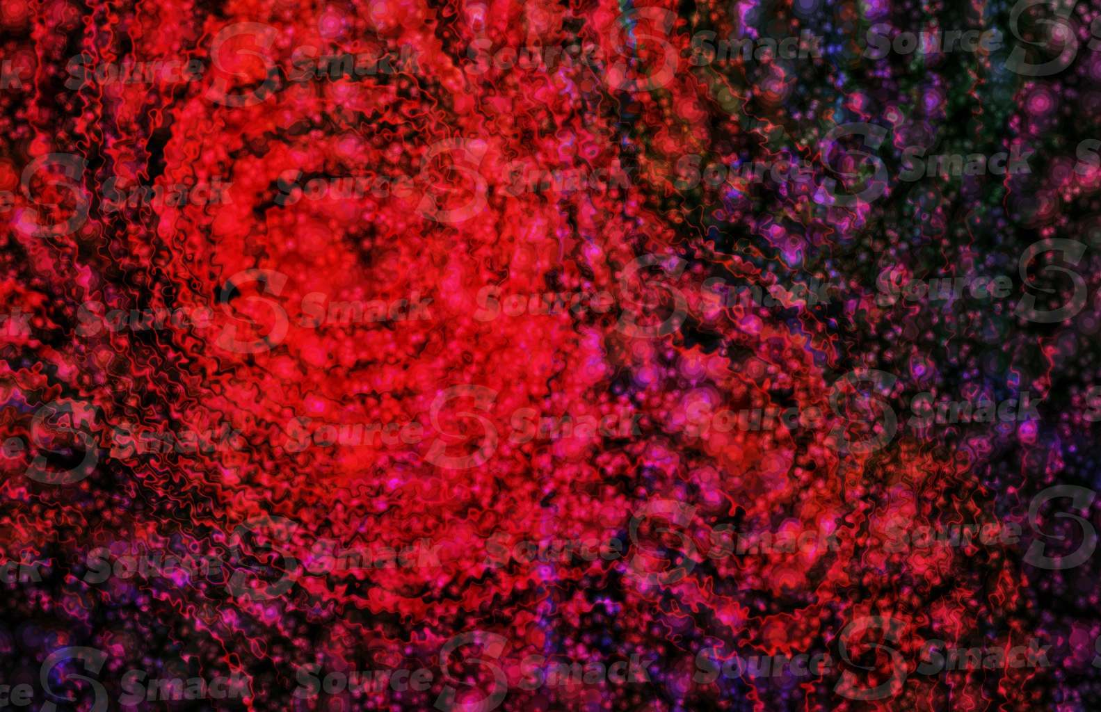 A waterfall of dissipating circular energy beads