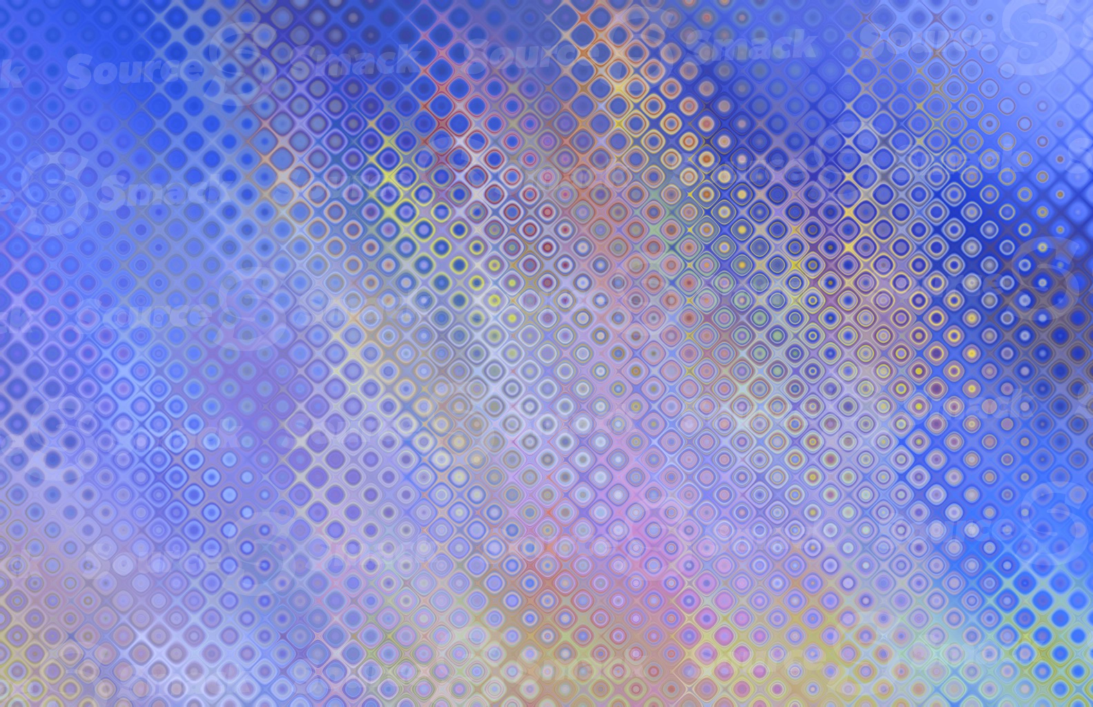 Abstract colorful glass bubbled effect