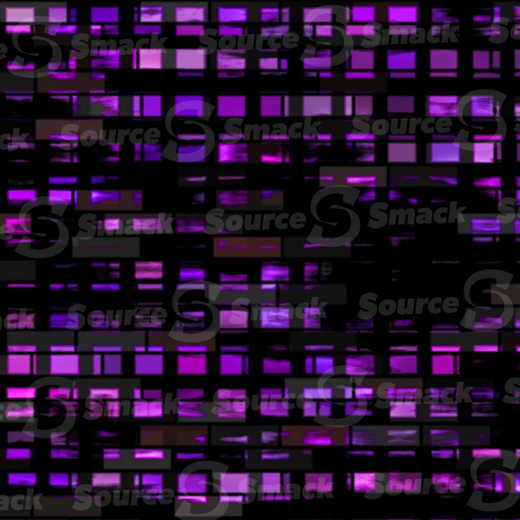 Chunks of colored segmented glass chips in a linear lined pattern