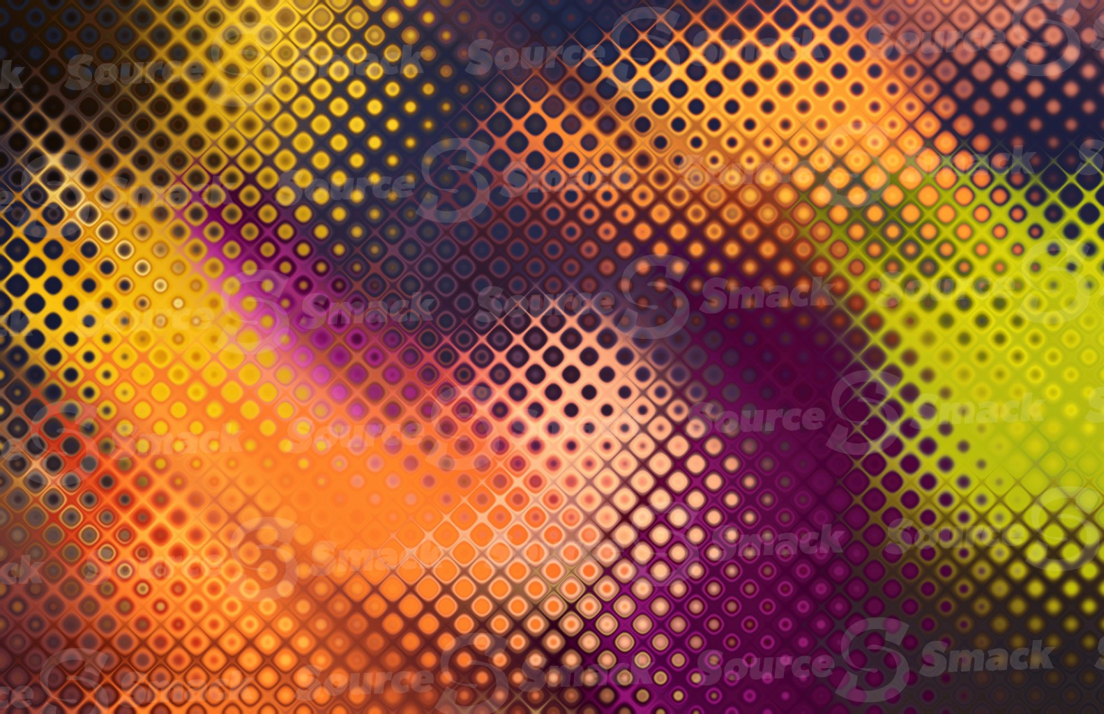 Abstract colorful glass bubbled effect