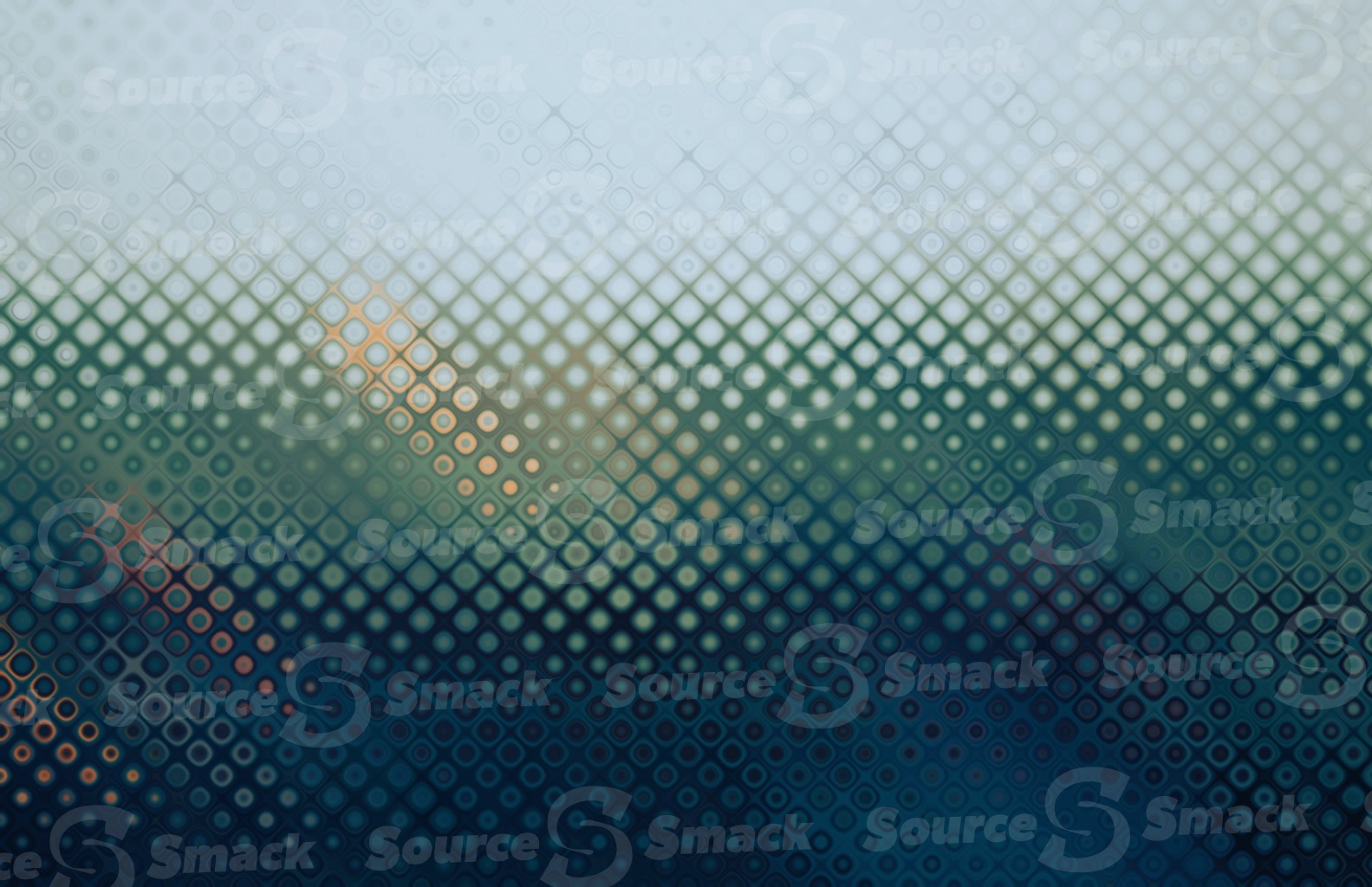 Abstract colorful glass bubbled effect