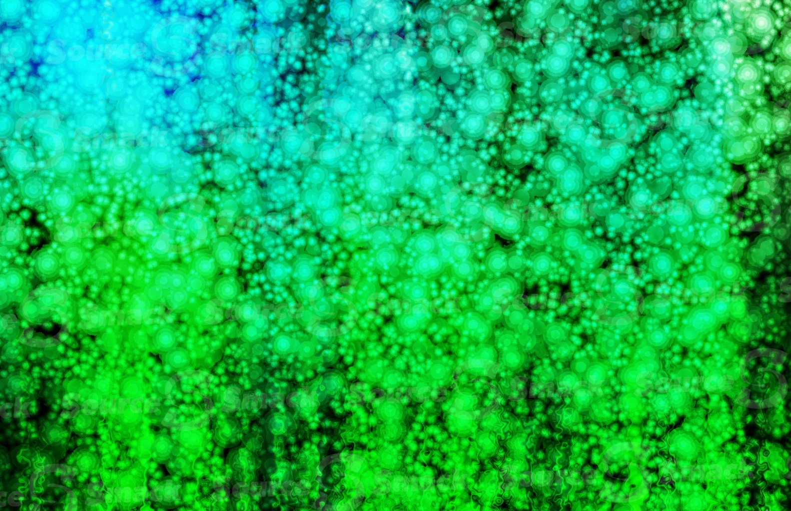 A waterfall of dissipating circular energy beads