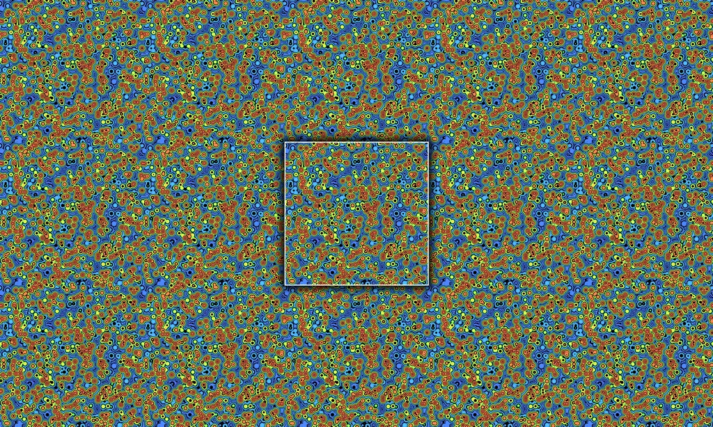 A pop-art style collection of random conjoined circles