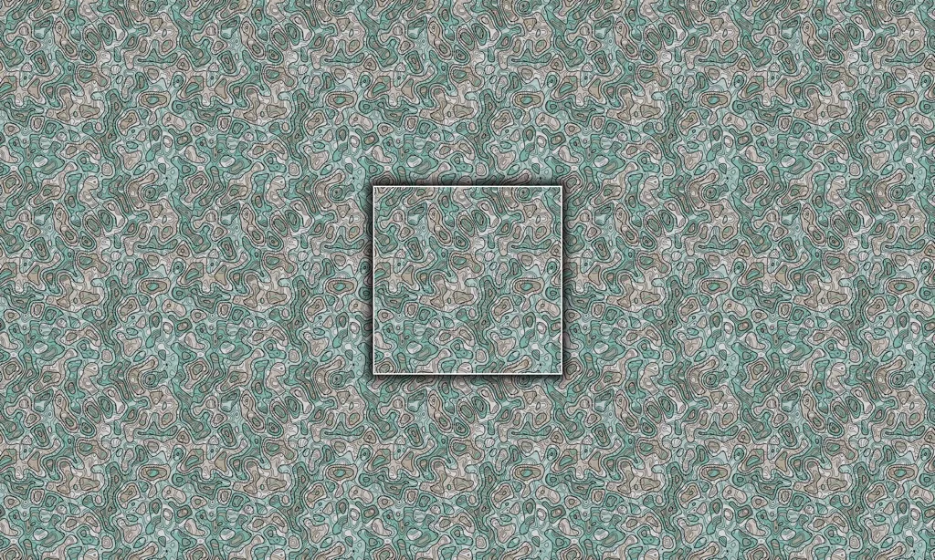 Colorful abstract patterned seamless tiles, etched in colorful leaking color