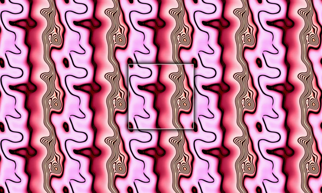 Smooth flowing artistic sketched lines and color