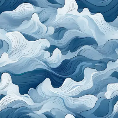 A seamless tile of a camouflage fabric pattern